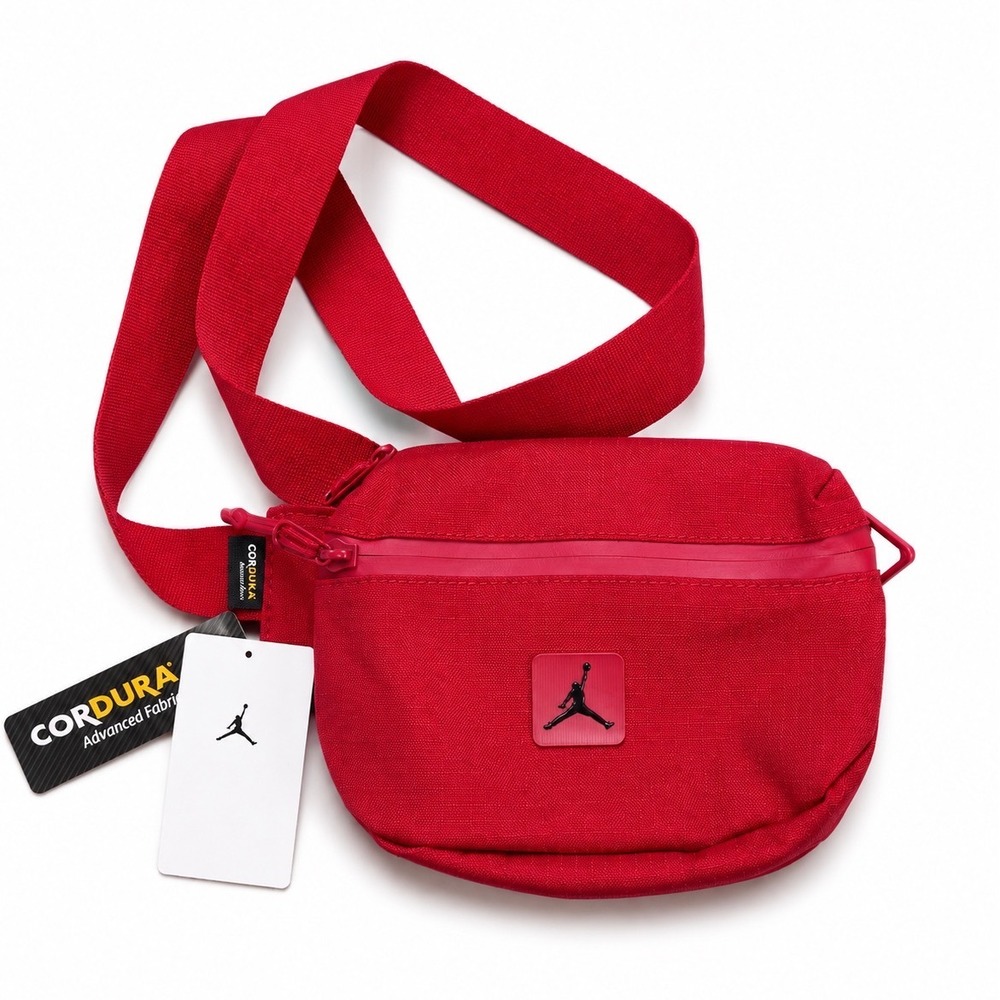 Jordan Nike Jumpman Cordura Crossbody Bag Gym Red Fanny Unisex Waist Pack